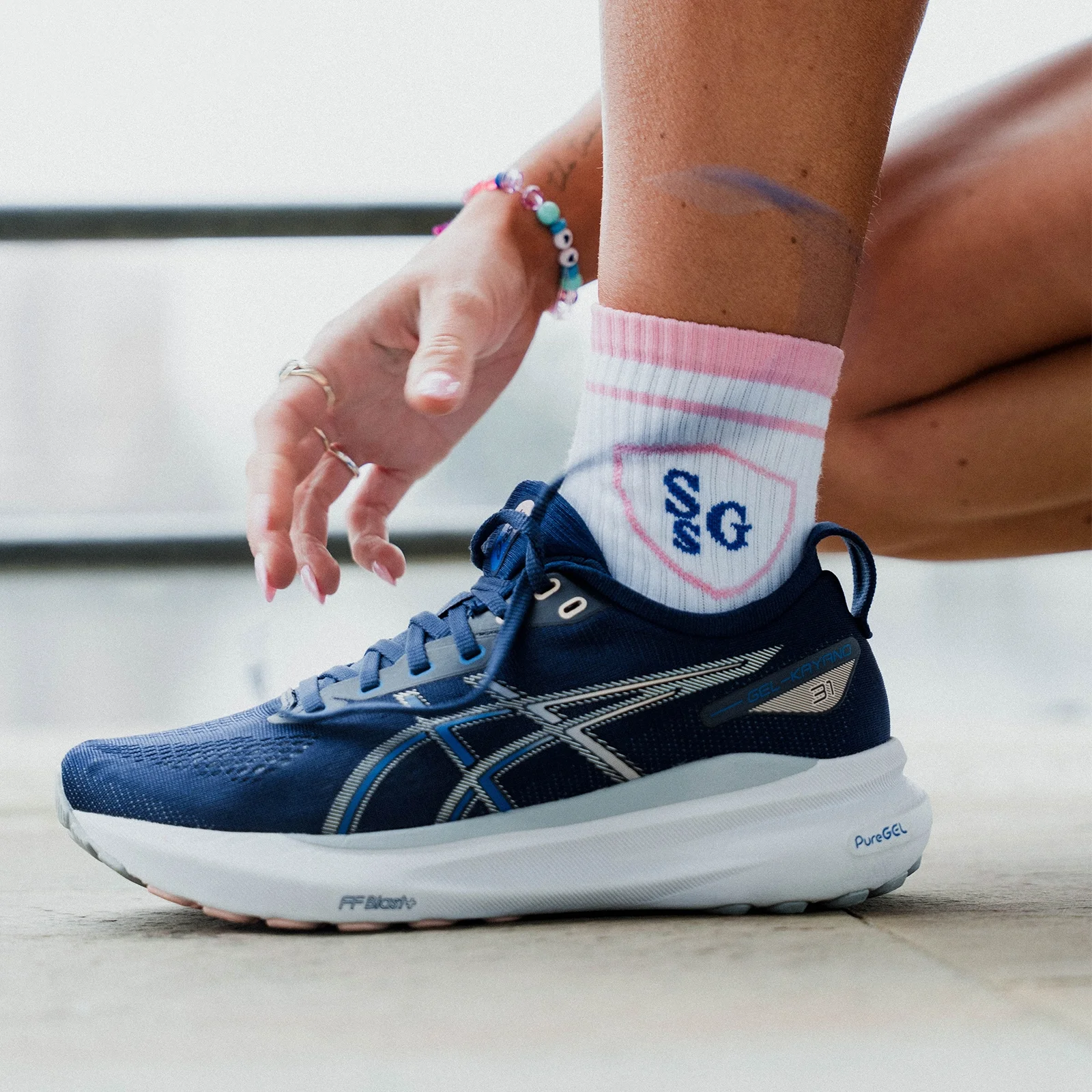 MP Strong Girl Society Спортни чорапи (1 пакет) — бели - UK 2-5 Изображение 1