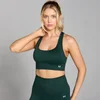MP Shape Безшевен спортен сутиен - тъмно изумрудено