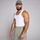 MP Men's Lift Ribbed Muscle Fit Tank - White