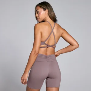 MP Tempo Дамски спортен сутиен с презрамки на гърба – цвят мока - Size XL