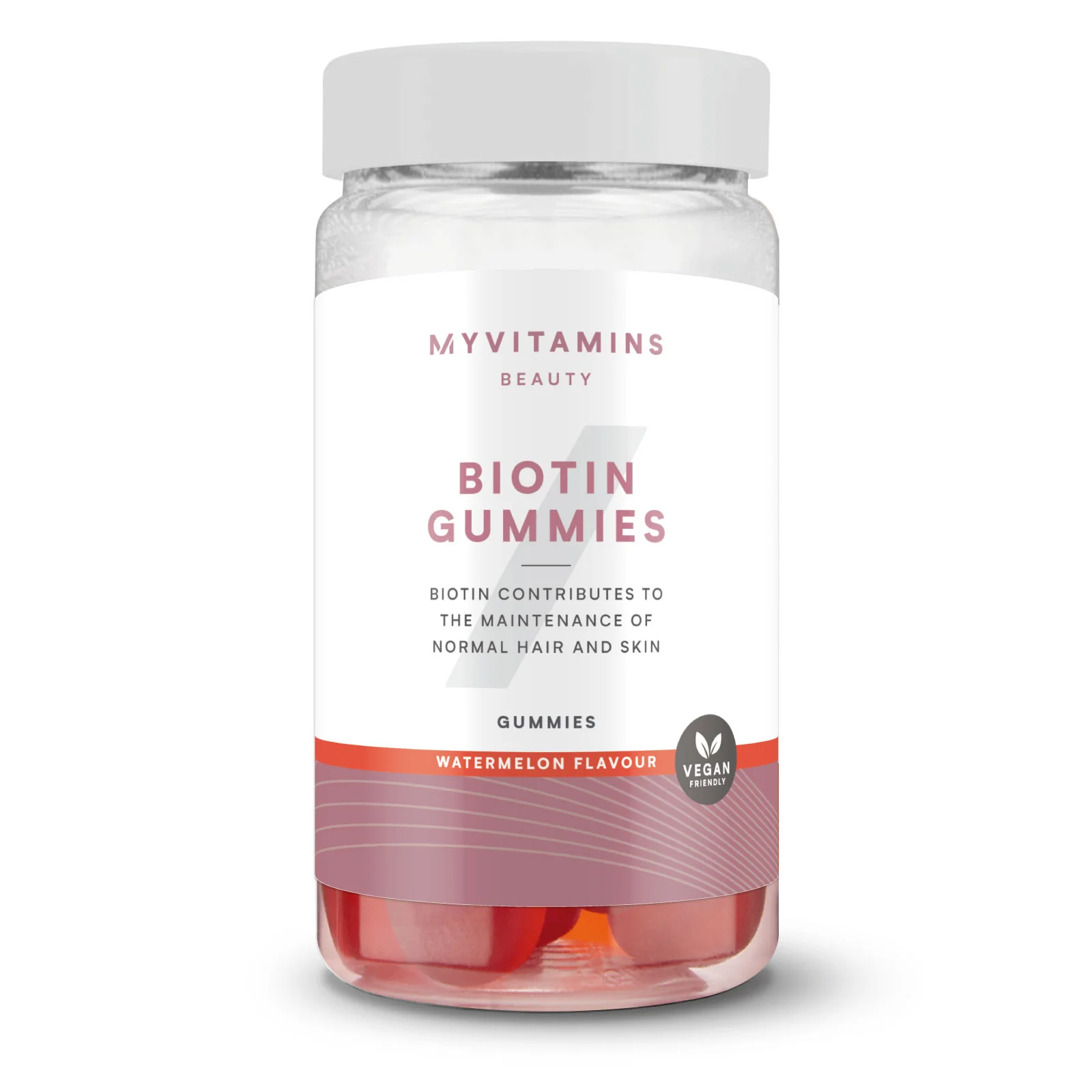 Биотин Дъвчащи таблетки - 60gummies - Диня Изображение 1