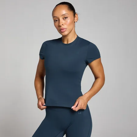 MP Tempo Body Fit Дамска тениска с къс ръкав – тъмно сапфирено зелено