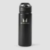 Myprotein рециклирана метална бутилка със сгъваема сламка 500ml – цвят черен