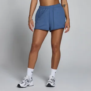 MP женски леки шорти от хавлиено плетиво - сив синьо - Size XS