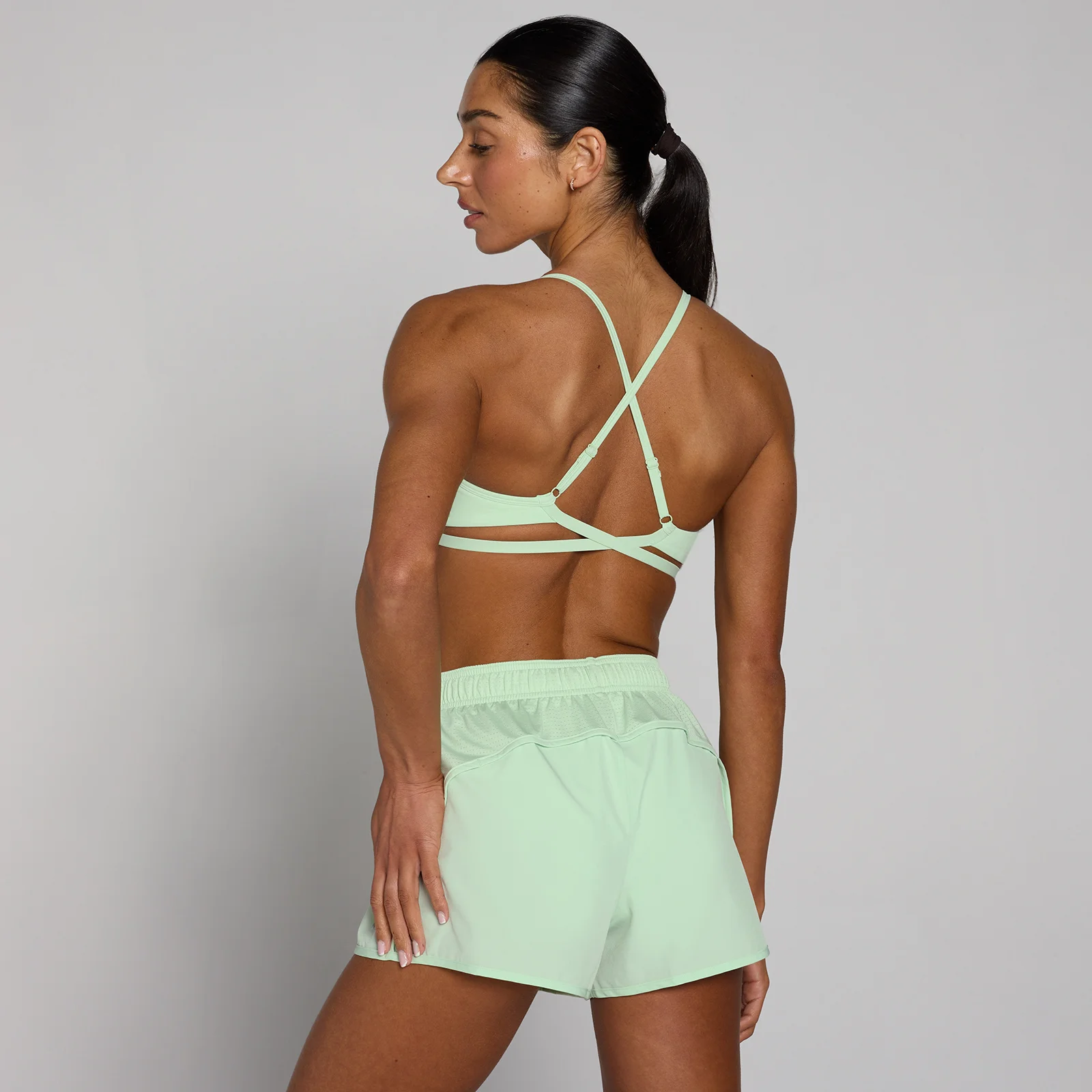 MP women's Tempo спортен сутиен с регулируеми презрамки - светлозелен - XS Изображение 1
