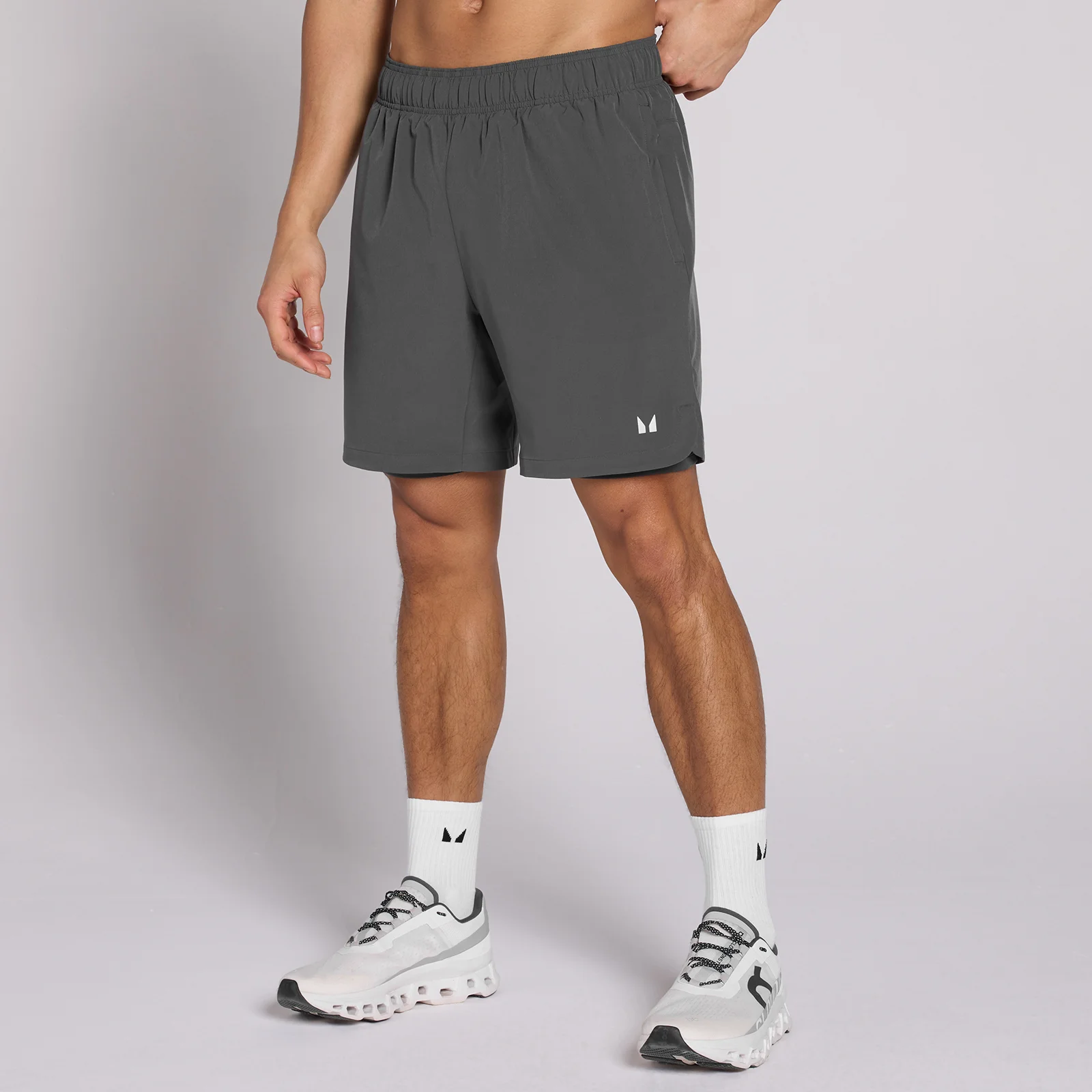 MP Men's 7" 2-in-1 Training Shorts - Dark Grey - L Изображение 1
