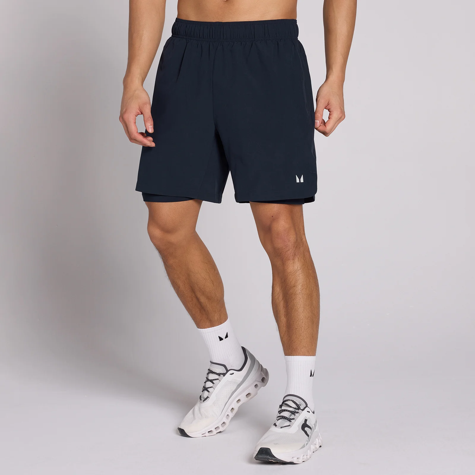 MP Men's 7" 2-in-1 Training Shorts - Dark Navy - S Изображение 1