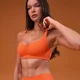 MP спортен сутиен Tempo Scrunch Minimal за жени - sunset