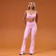 MP клин Tempo с разкроен крачол и набрани детайли за жени - cosmo pink