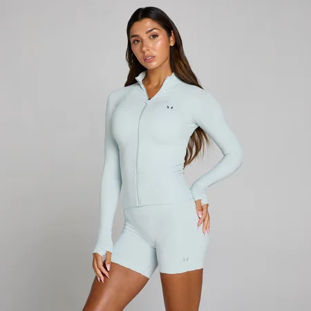 MP Women's Tempo Ultra безшевно яке с цип - синя аура