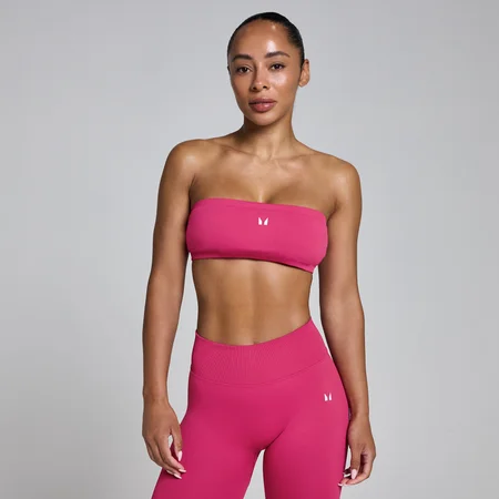 MP дамски спортен сутиен Lift Bandeau - наситеночервено