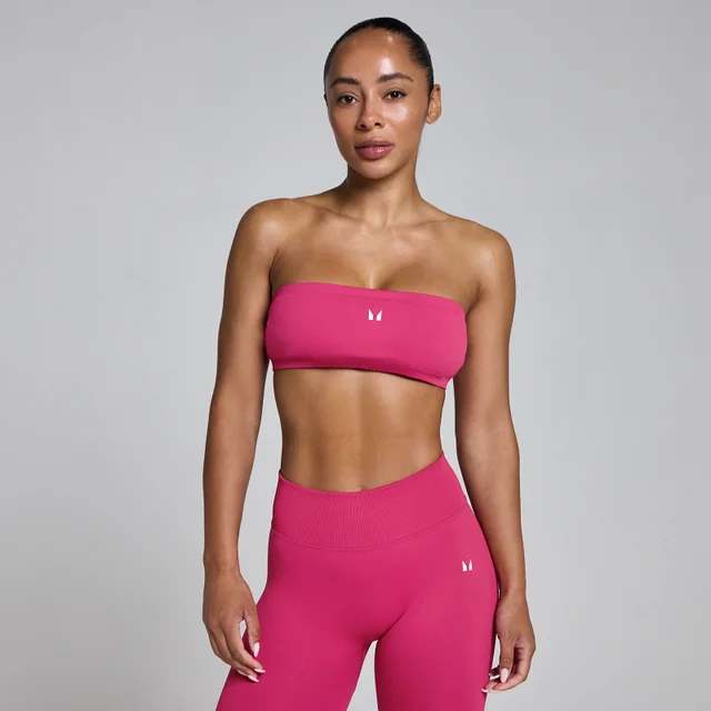 MP дамски спортен сутиен Lift Bandeau - наситеночервено