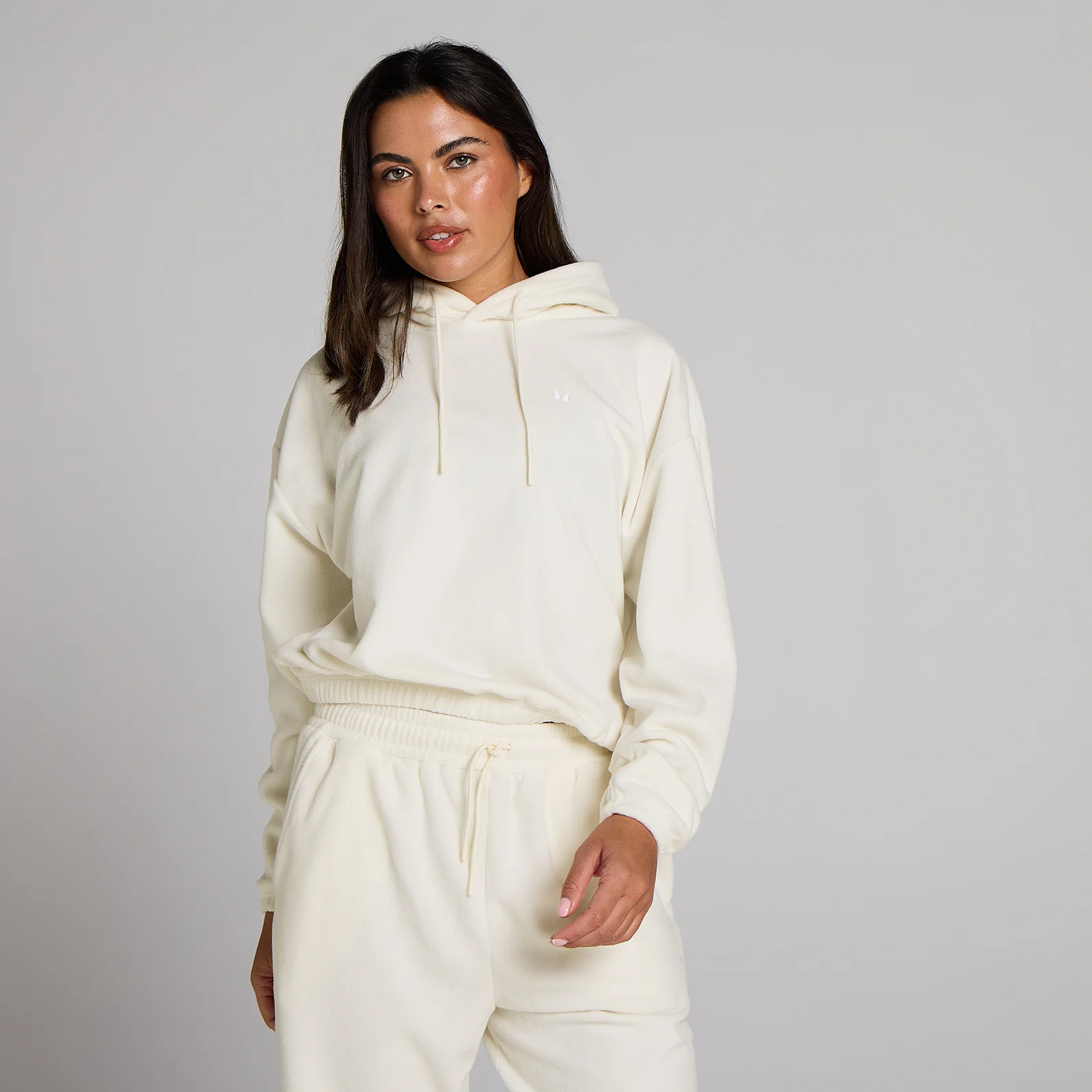 MP женски флийс суитшърт с качулка - pearl - XS Изображение 1