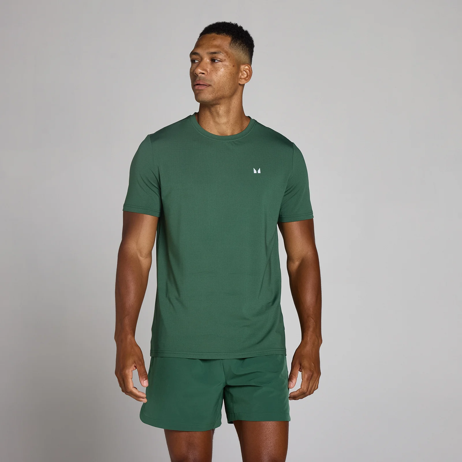 MP Men's Training Grid T-Shirt - Racing Green - M Изображение 1