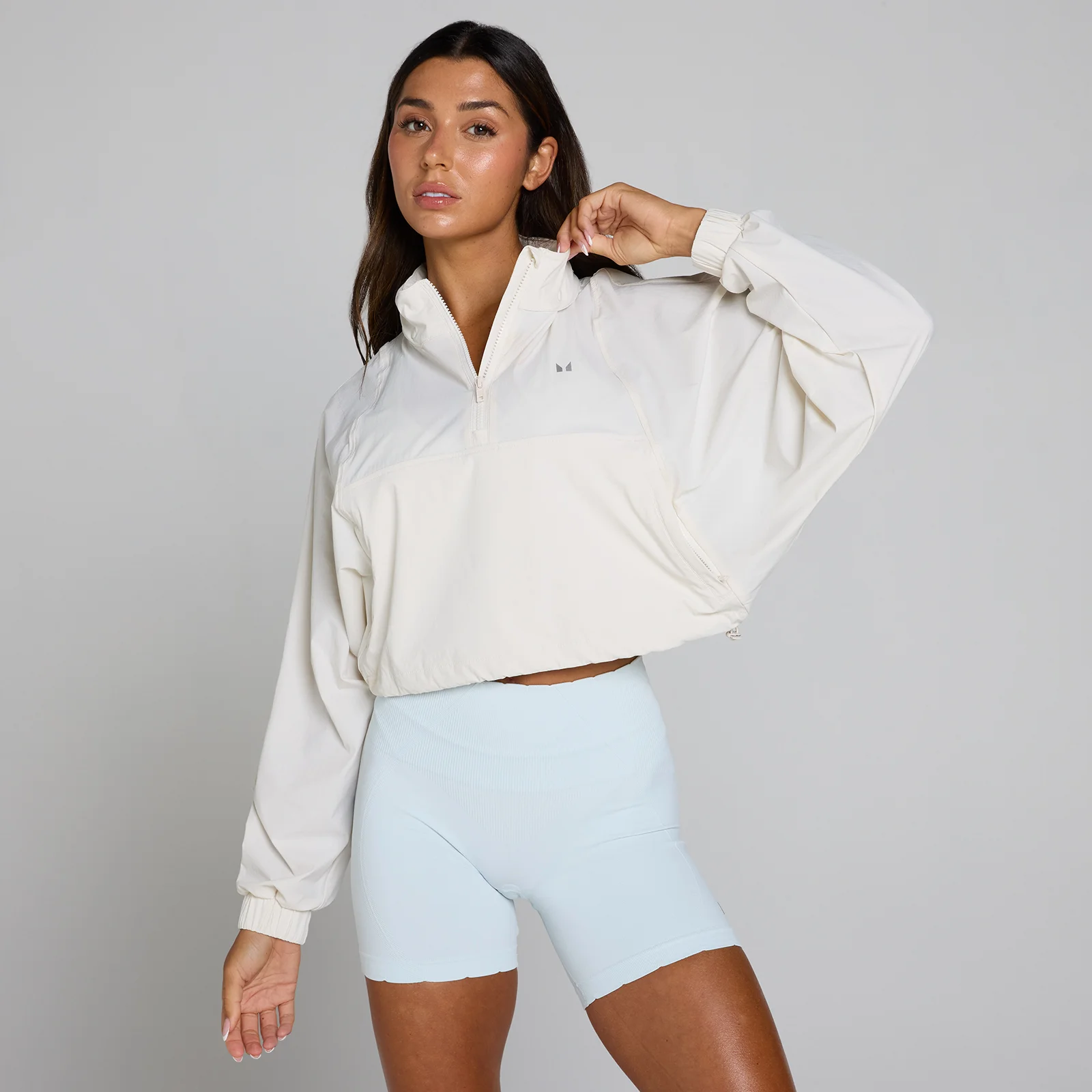 MP Women's Tempo Ultra 1/4 Zip Woven Jacket - Mist - S Изображение 1