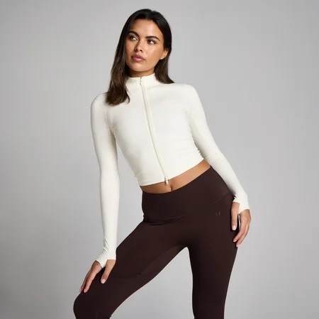 MP Дамски Tempo Cropped Яке - Ванилия