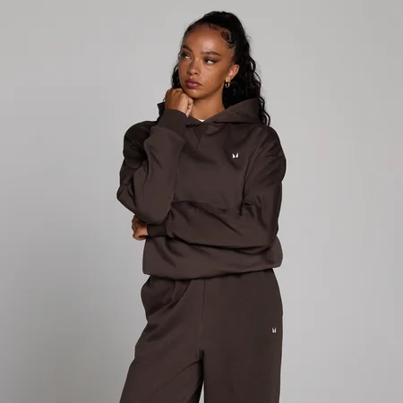 MP Women's Basics уголемен суитшърт с качулка - какао
