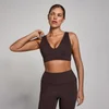 MP Women's SculptForm спортен сутиен с V-образно деколте - какао