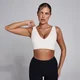 MP Women's SculptForm спортен сутиен с V-образно деколте - перлено