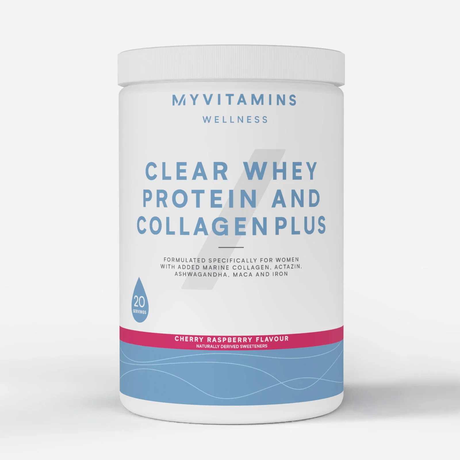 Clear Whey Protein and Collagen Plus - 486G - 20Порции - Cherry Raspberry Изображение 1