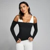MP Дамски Tempo Off The Shoulder LS Топ - Черно