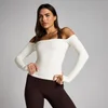 MP Дамски Tempo Off The Shoulder LS Топ - Ванилия