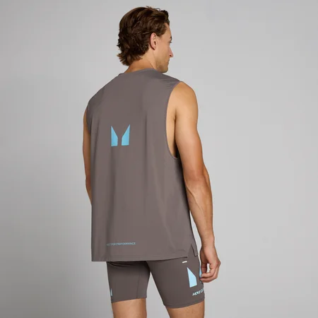 MP мъжки потник Hybrid Mesh - пепелносив