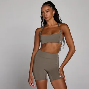 MP спортен сутиен с отворен гръб - кафяв - Size XS