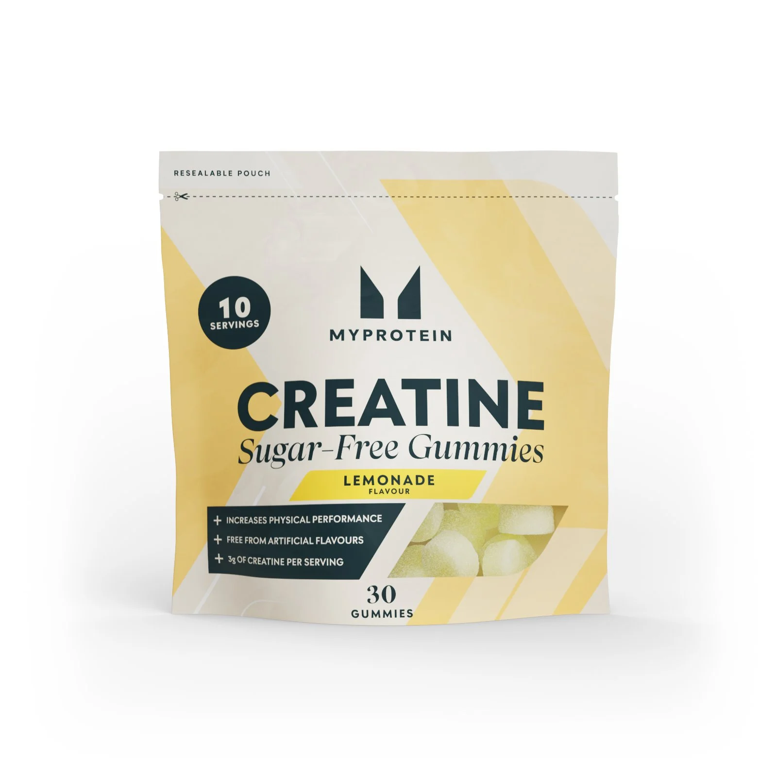 Креатин Гummies - 30 Gummies - 10Порции - Lemonade (Sugar-Free) Изображение 1