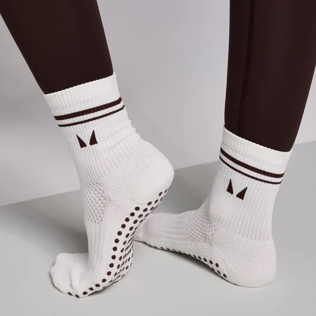 MP Pilates Socks (2 pack) - Cocoa/Pearl