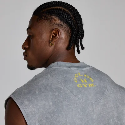 MP X Gold's Мъжки Washed Graphic Oversized Tank - Steel Blue - XL Изображение 6